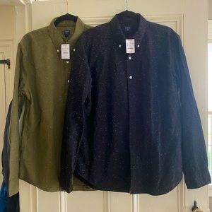 2 JCrew Shirts Size L